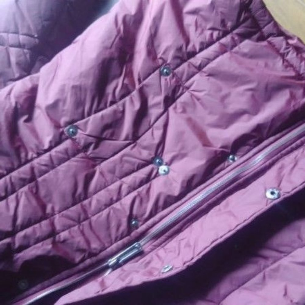 Maroon Coat L Croft & Barrow Jacket - Picture 4 of 6